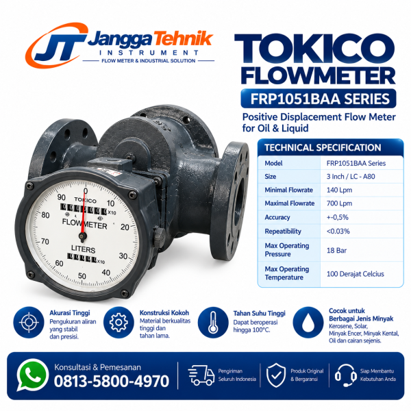 FLOW METER TOKICO 4 INCHES