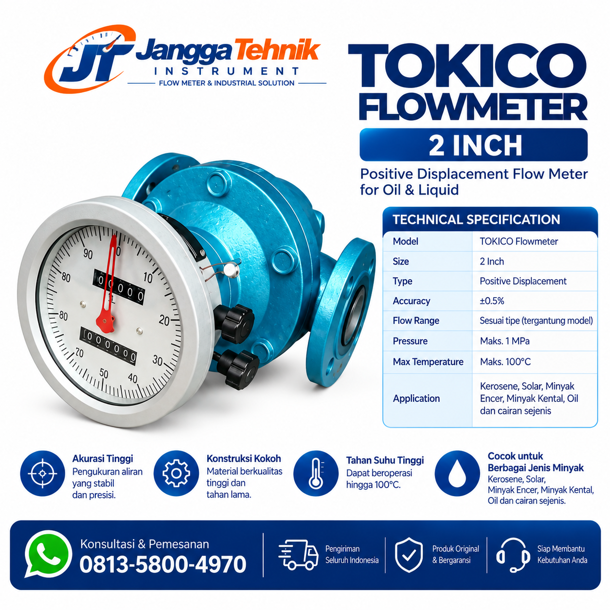 Oval Gear Flowmeter 2 Inch