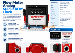 Flow Meter Analog SUPER-RFAY 1 inch