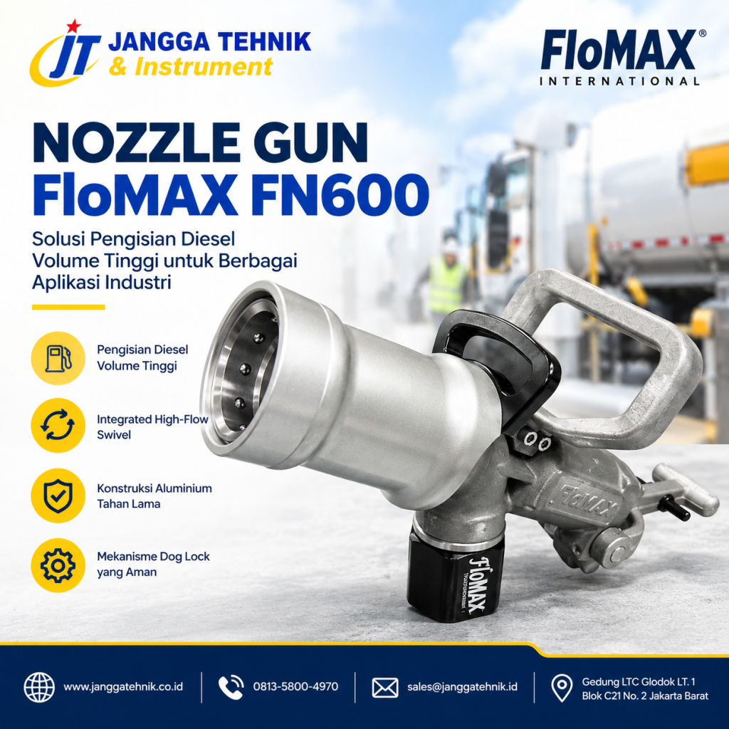 Nozzle Gun FloMAX FN600 1-1/2 Inch untuk pengisian diesel