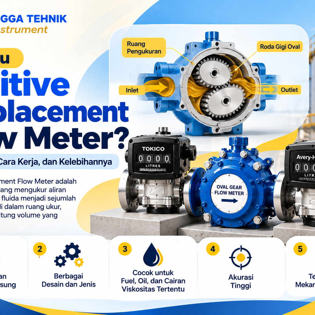 Positive Displacement Flow Meter untuk pengukuran fuel dan oil industri