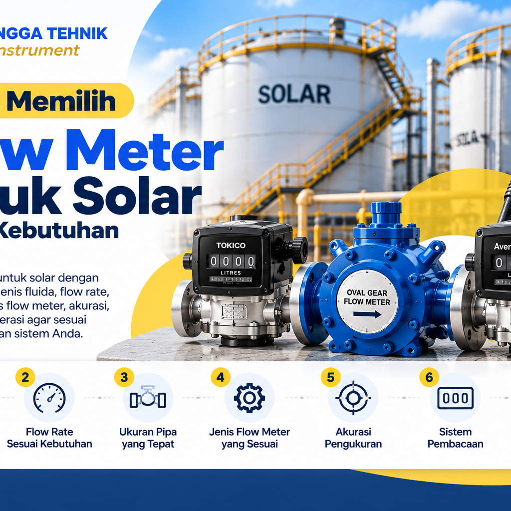Cara memilih flow meter untuk solar sesuai kebutuhan sistem